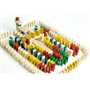 EkoToys Dřevěné domino barevné 830 ks