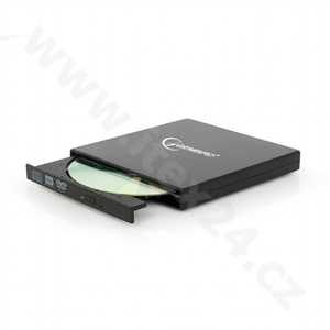 Gembird DVD-USB-02, černá - rozbalené / použité