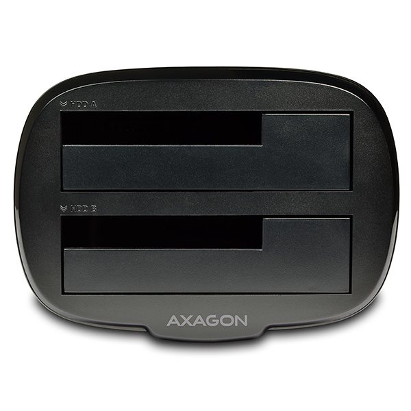AXAGON ADSA-ST dual HDD CLONE dock, černý