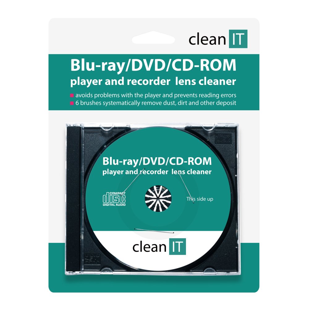 Clean IT čisticí CD pro Blu-ray/DVD/CD-ROM přehrávače