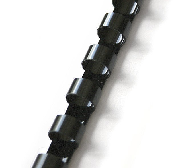 Plastové hřbety 100ks, 10mm, černé