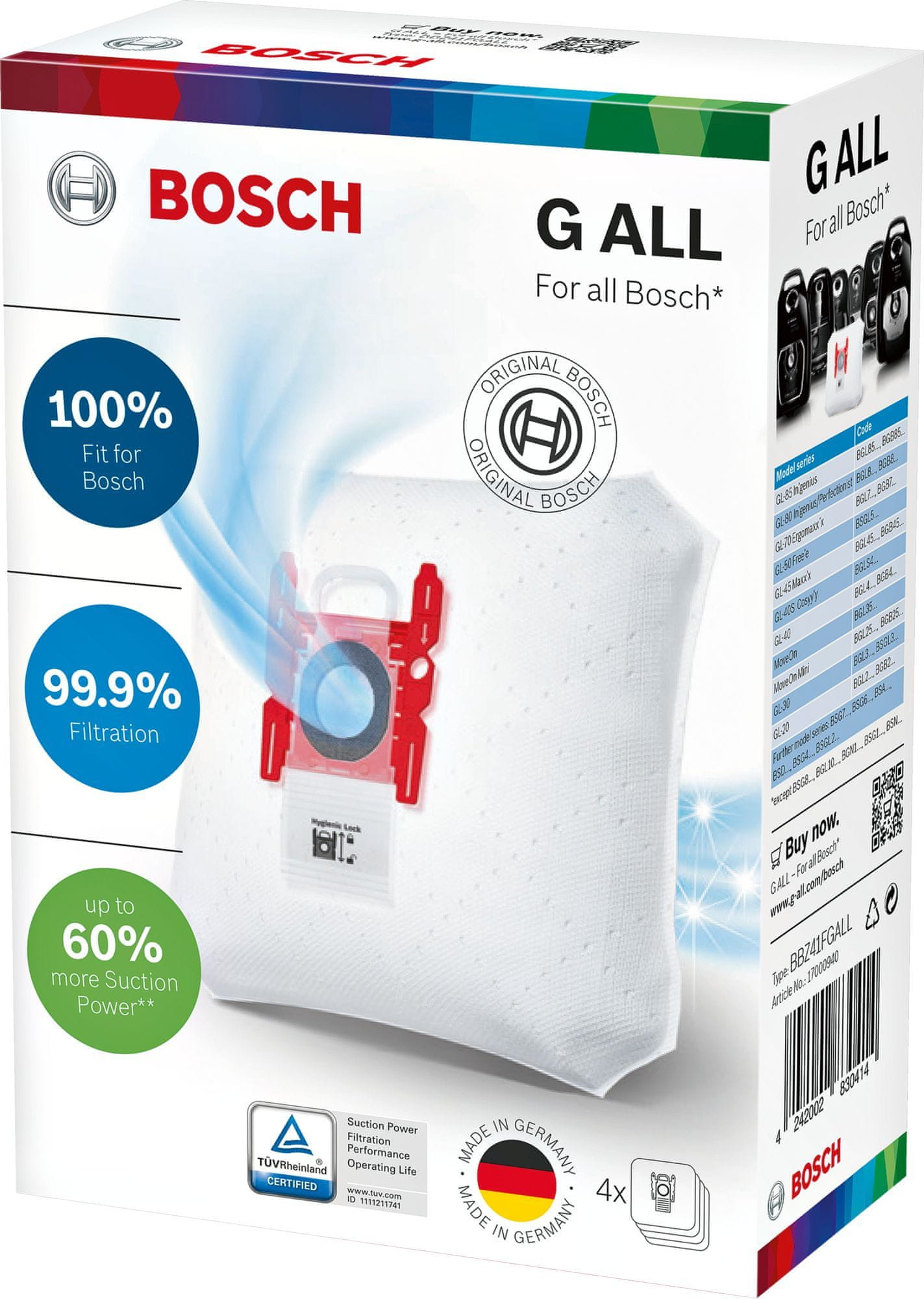 Bosch BBZ41FGALL PowerProtect sáček na prach a nečistoty
