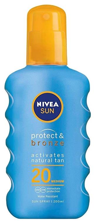 Nivea Sun Protect & Bronze Sun Spray SPF 20 200ml