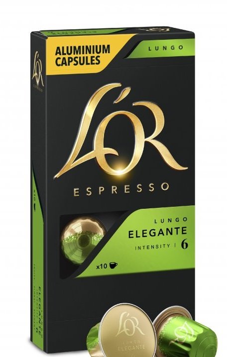 LOR ESPRESSO Lungo Elegante Kapsle pro espressa Nespresso, 10 ks