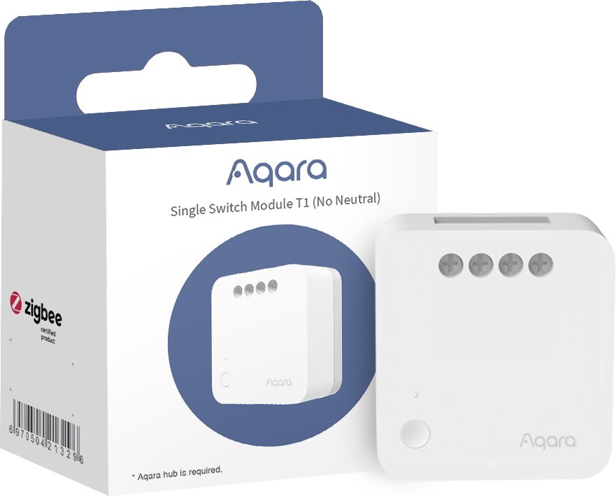 AQARA Spínací modul (bez svorky pro neutrál) Smart Home Single Switch Module T1 (No Neutral)