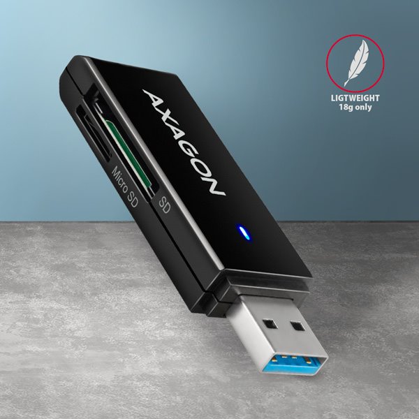 AXAGON CRE-S2N, USB-A 3.2 Gen 1 čtečka