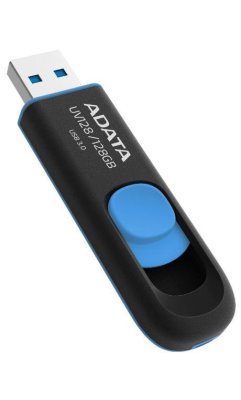 ADATA UV128 DashDrive 128GB černý/modrý (AUV128-128G-RBE)