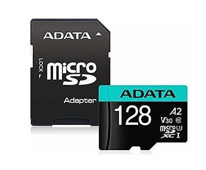 ADATA Premier microSDXC 128GB UHS-I V30S 100/80MB/s + SD adaptér