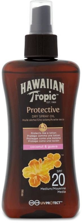 Hawaiian Tropic Protective suchý opalovací olej ve spreji SPF 20 200ml