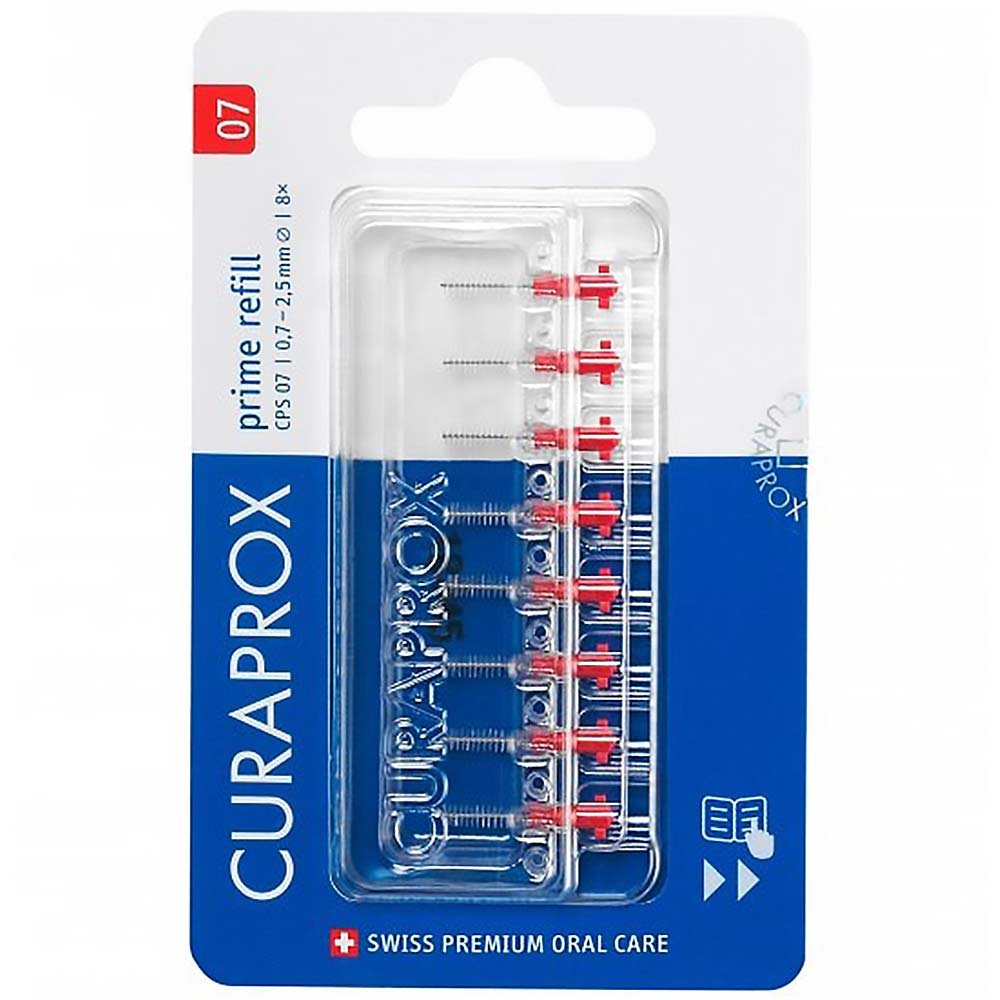 Curaprox Prime Refill 07 - 2,5mm / red 8ks - náhrada