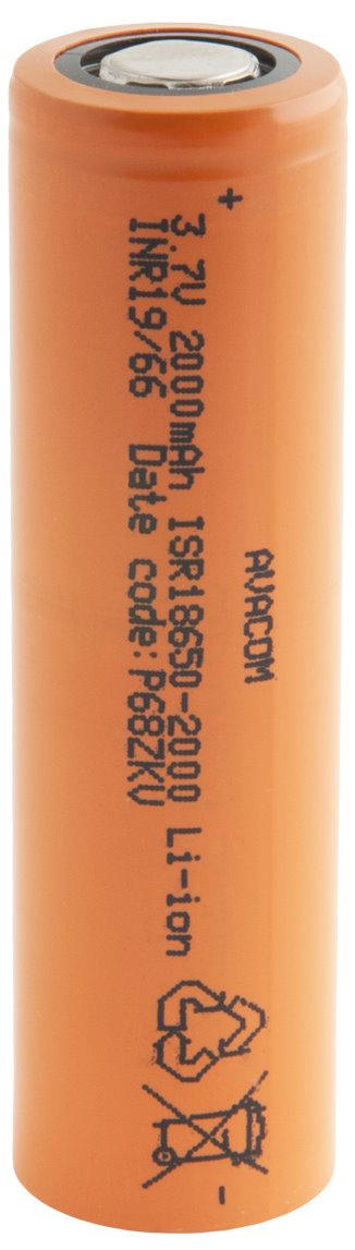 Nabíjecí průmyslová baterie 18650 Avacom 2000mAh 3,7V Li-Ion