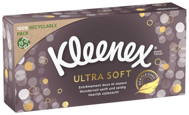 KLEENEX® Ultra Soft Box papírové kapesníky 64ks, krabice