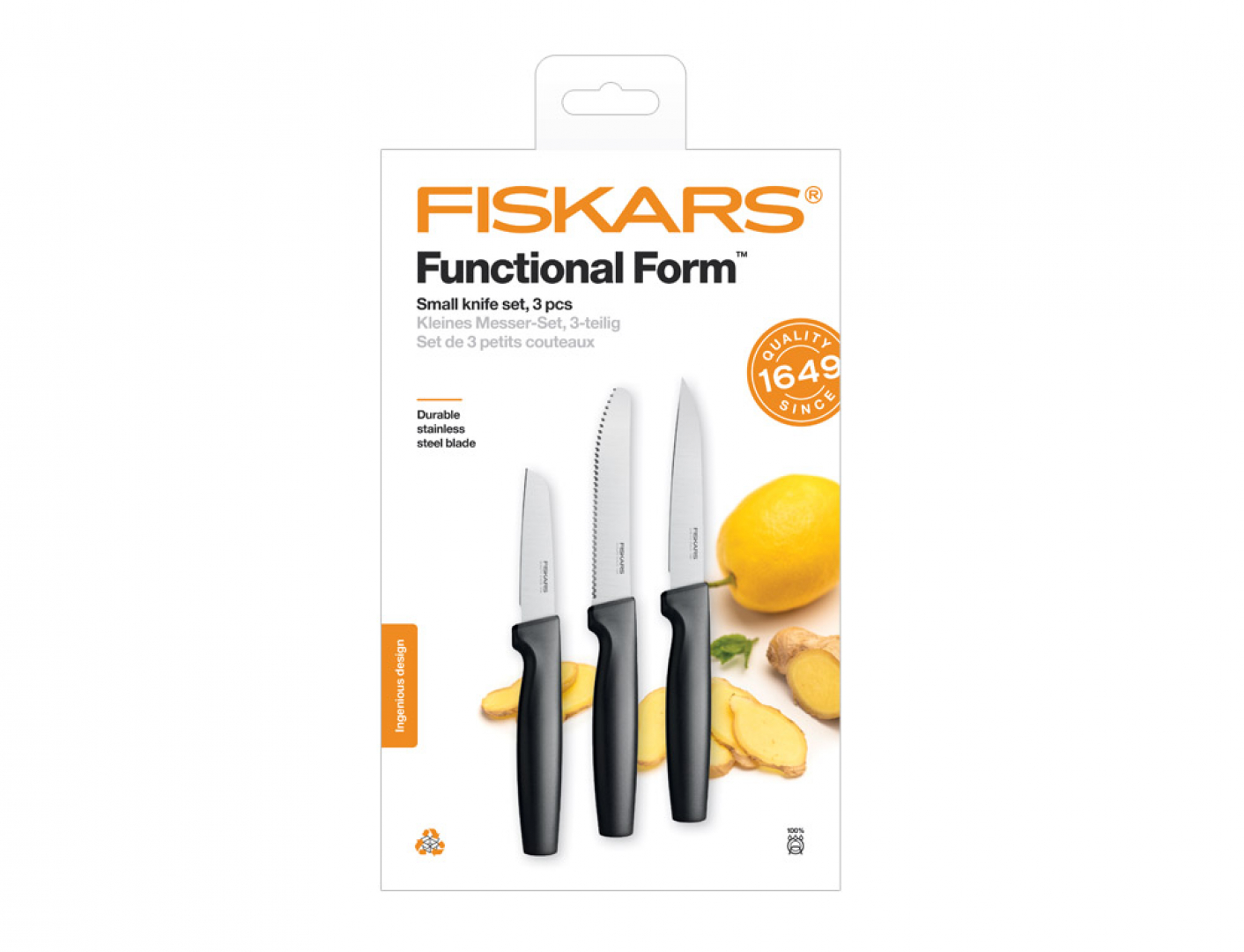 Fiskars Set nožů malé Functional Form 3ks