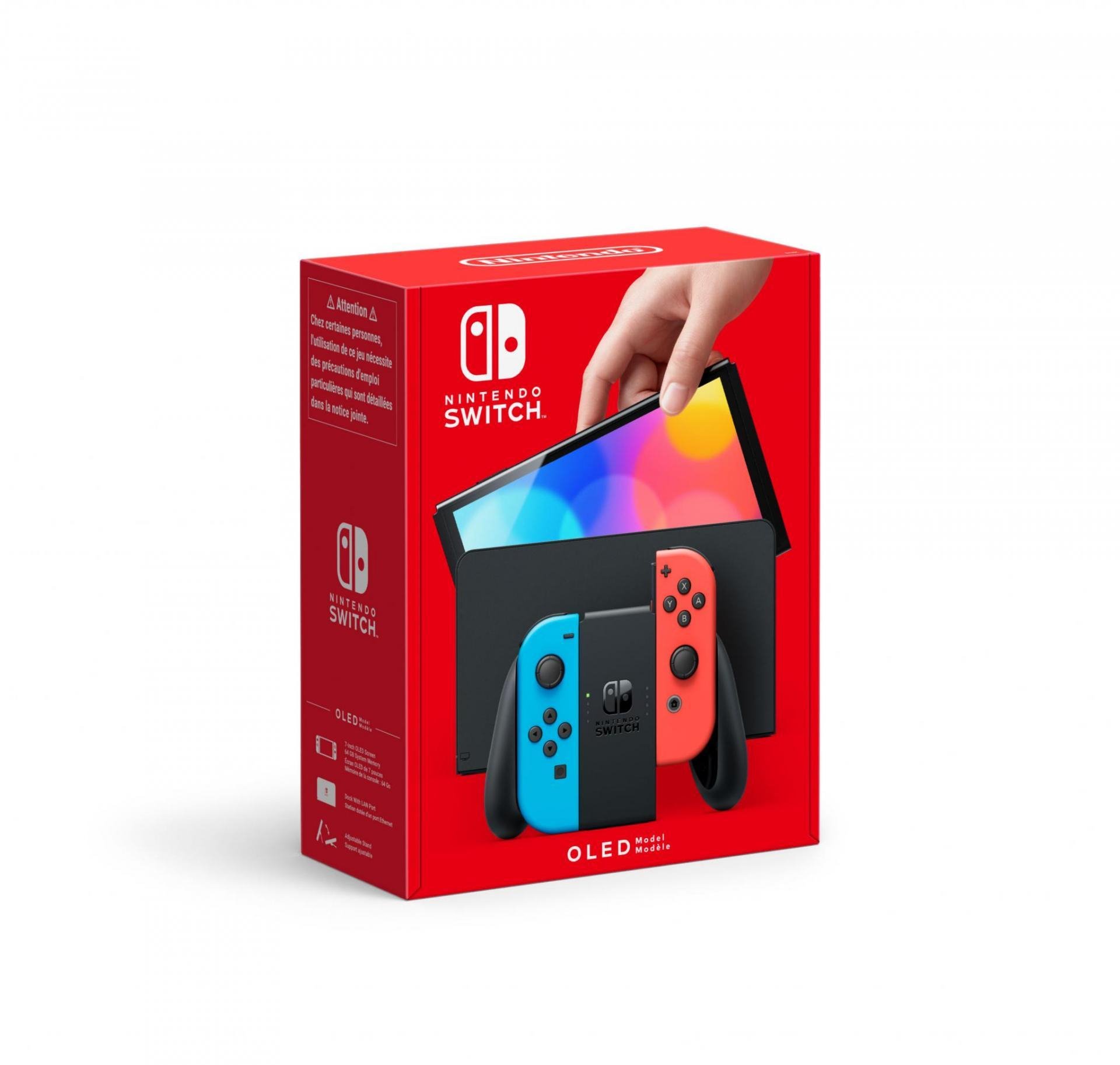 Nintendo Switch (OLED model) Neon Red&Blue
