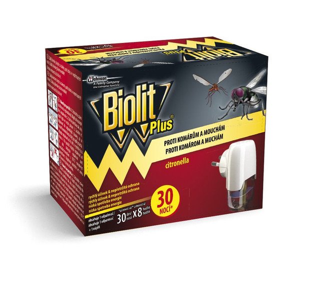 Biolit Plus elektrický odpařovač 30 nocí - proti mouchám a komárům 31 ml + strojek
