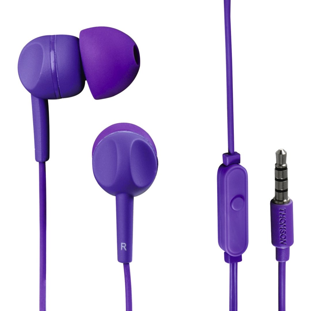 THOMSON sluchátka EAR3005 s mikrofonem fialová (132482)