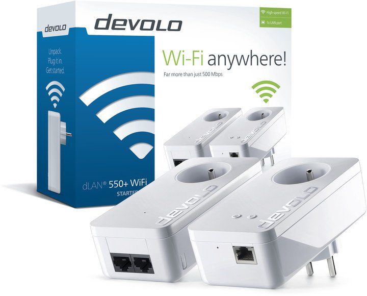 Devolo dLAN 550+ WiFi Starter Kit Powerline