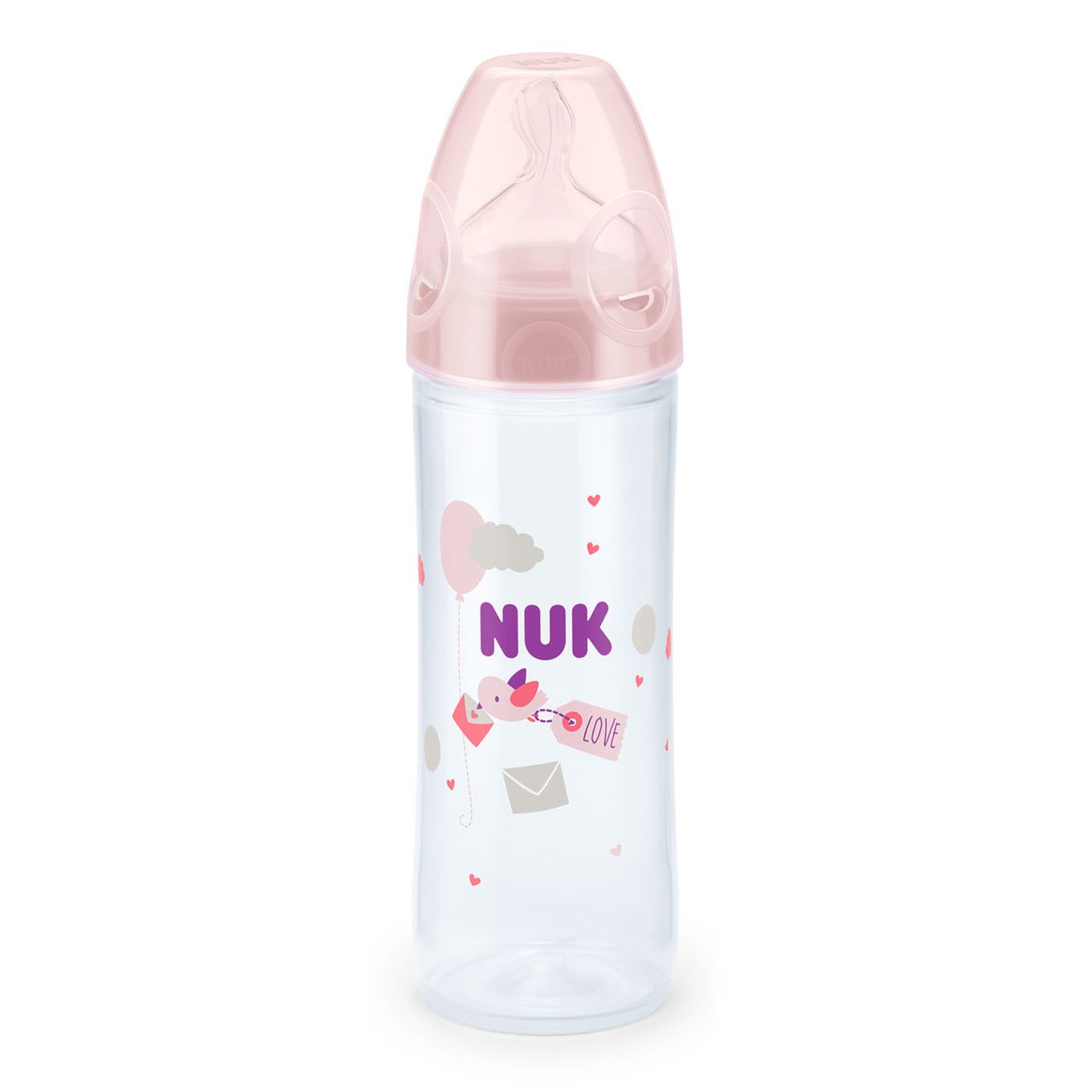 NUK First Choice Plus New Classic láhev 250 ml růžová