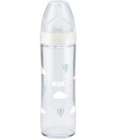 NUK First Choice Plus skleněná lahev 240ml New Classic bílá