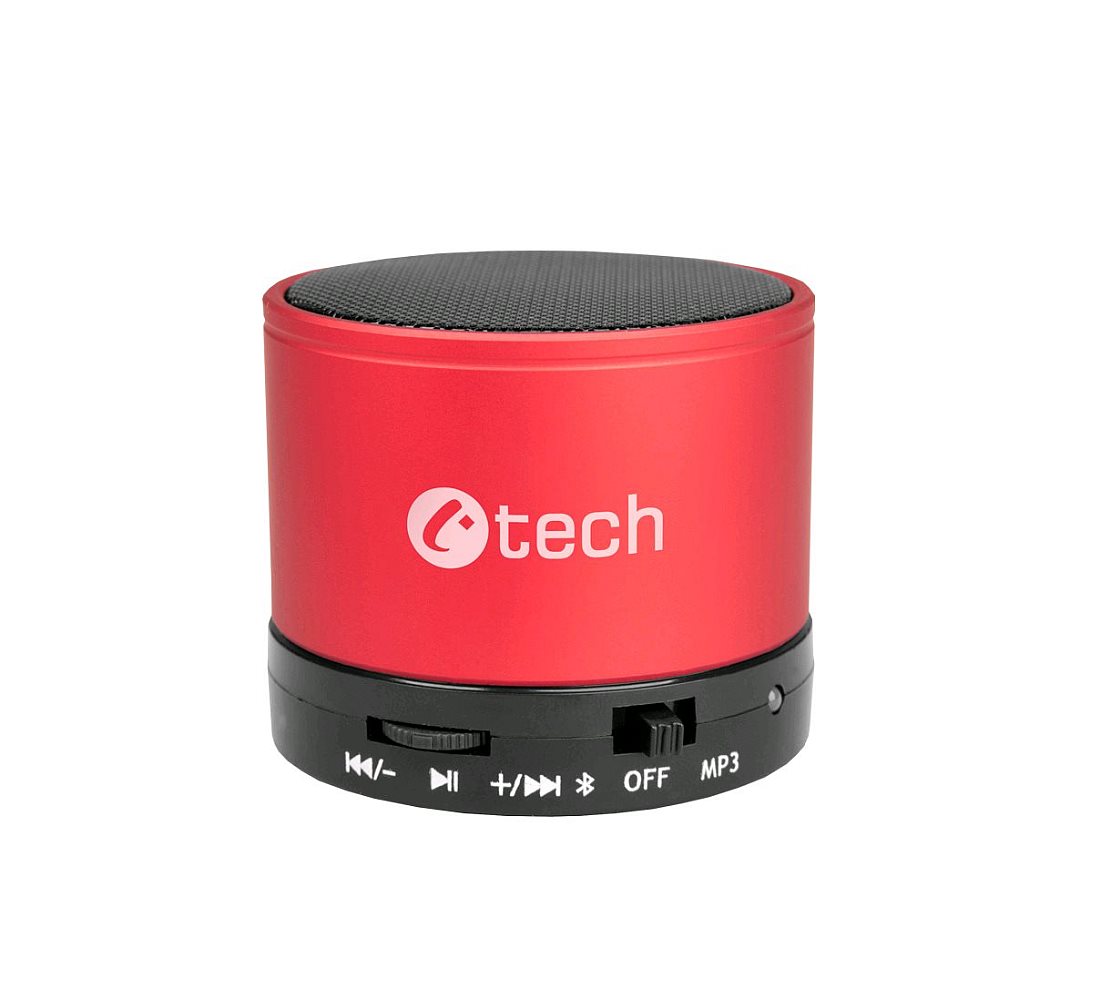 C-TECH SPK-04R Bluetooth reproduktor, červený