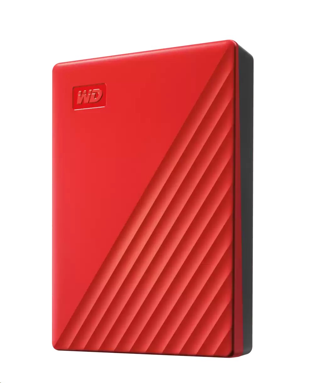 WD My Passport Portable 4TB červený