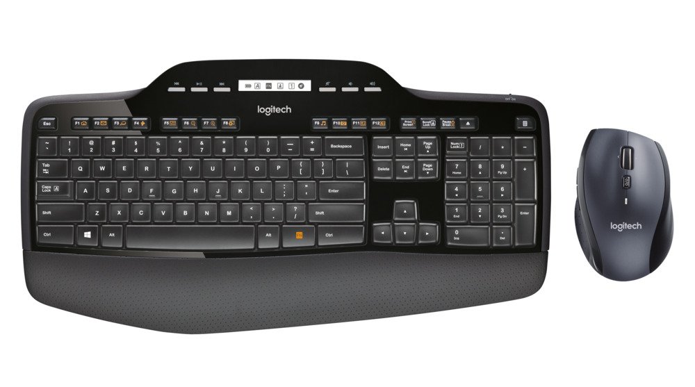 Logitech klávesnice Wireless Desktop MK710, US bezdrátová s myší