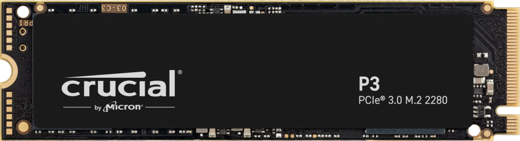 Crucial P3 SSD NVMe M.2 500GB PCIe 3.0