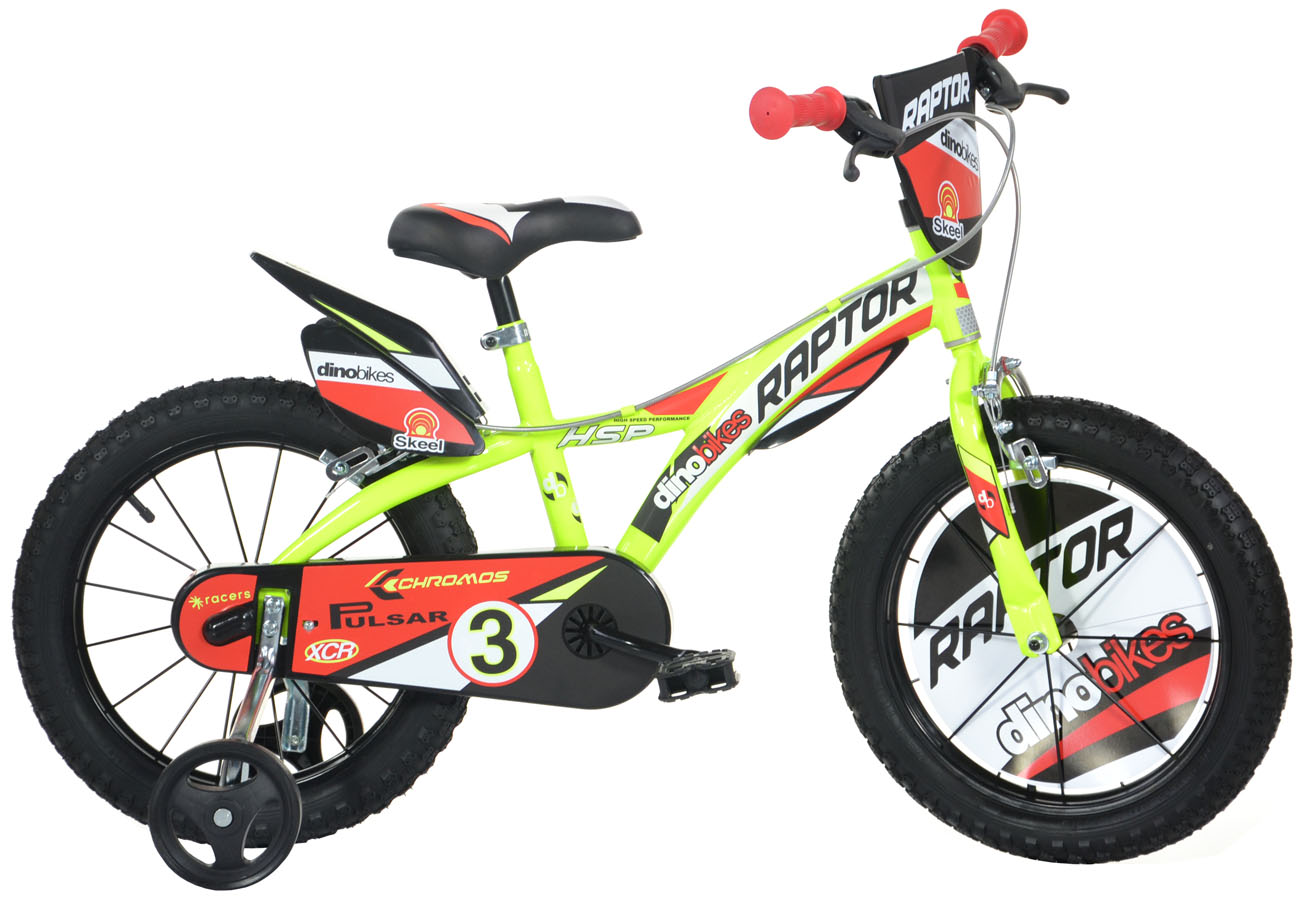 Dino bikes 616L Raptor žlutá 16' 2022 dětské kolo