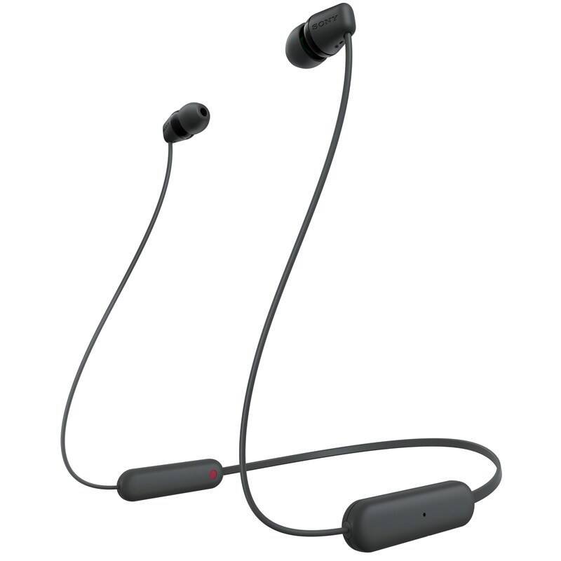 Sony sluchátka WI-C100 bezdrátová, černá