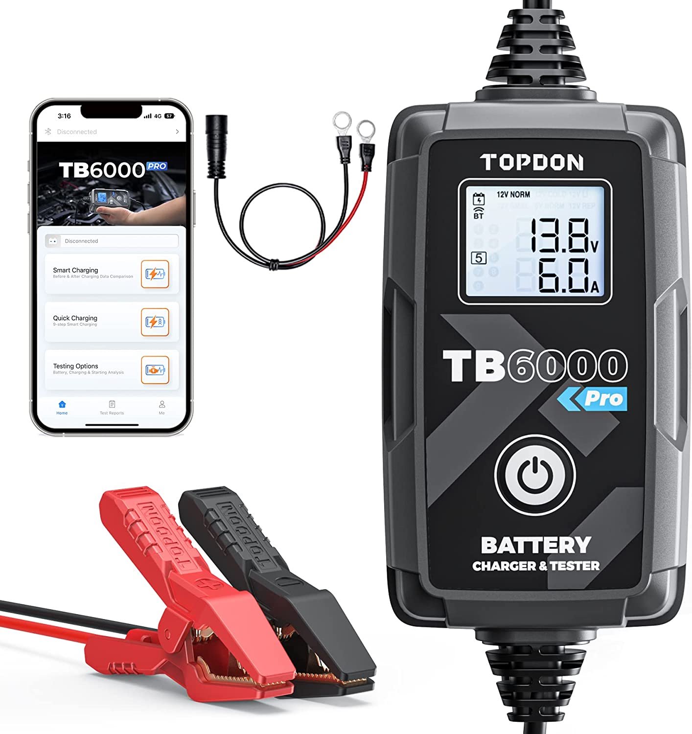 TOPDON nabíječka a tester autobaterie TB6000Pro