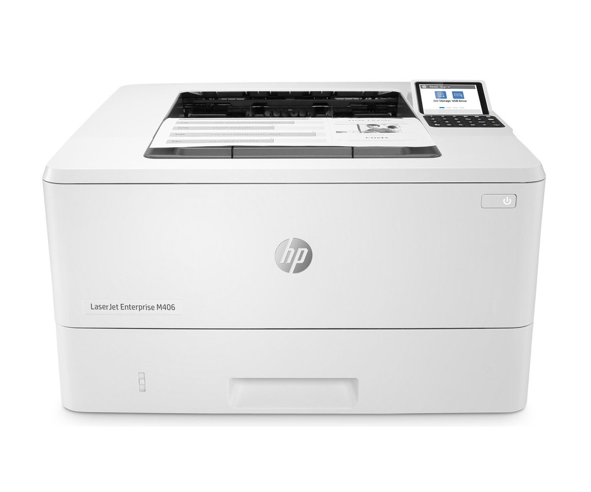 HP LaserJet Enterprise M406dn tiskárna, A4, duplex, černobílý tisk, (3PZ15A) + Doprava ZDARMA