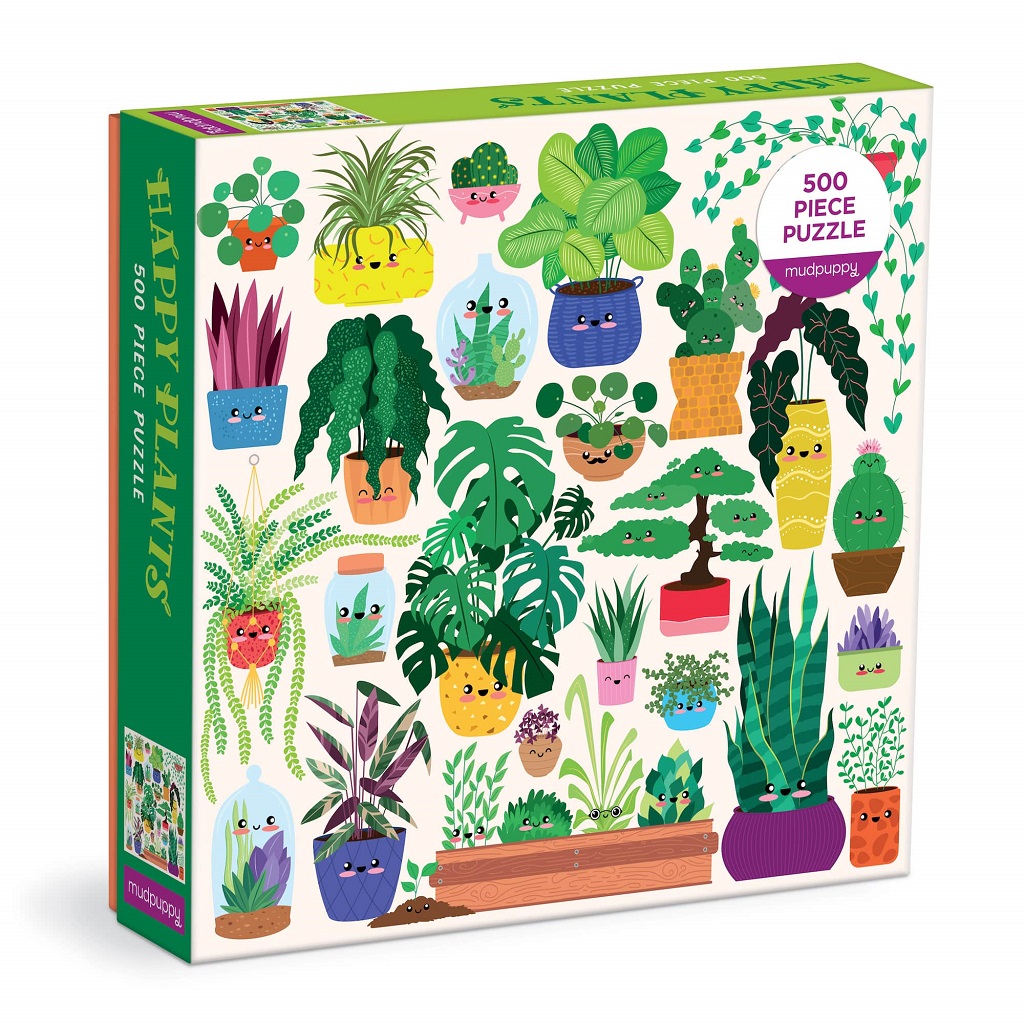 Mudpuppy Puzzle Šťastné rostliny 500 dílků