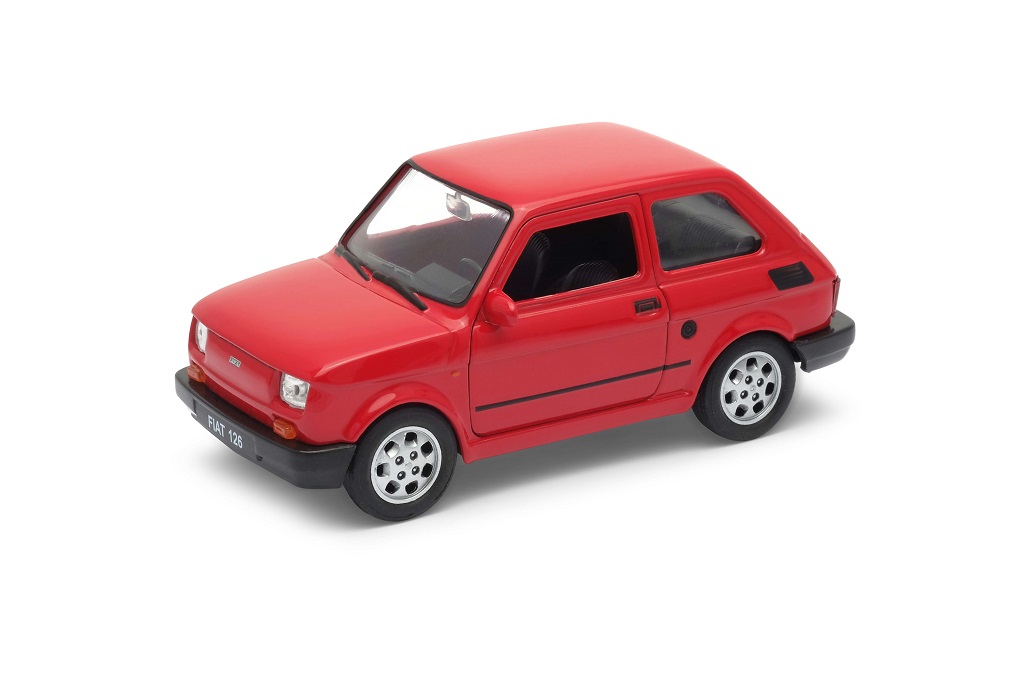 Welly Fiat 126 „Maluch“ 1:34 červená
