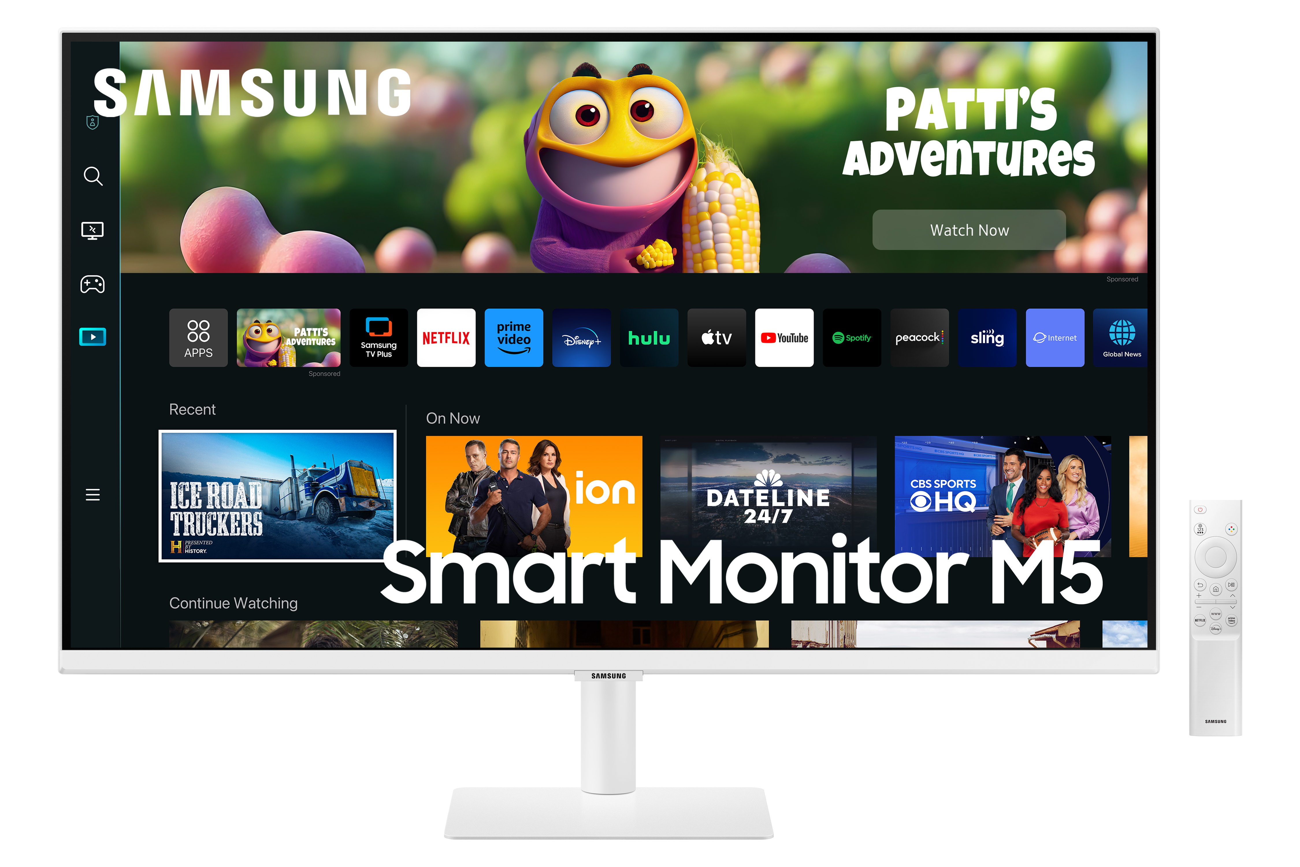 32' Samsung Smart Monitor M5 bílý + Doprava ZDARMA