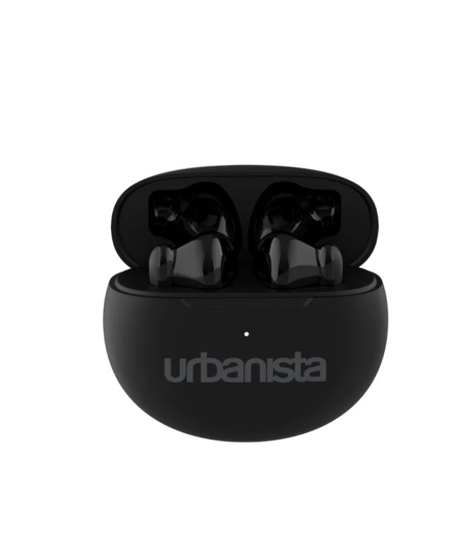 Urbanista Austin Bezdrátová sluchátka do uší s mikrofonem, černá