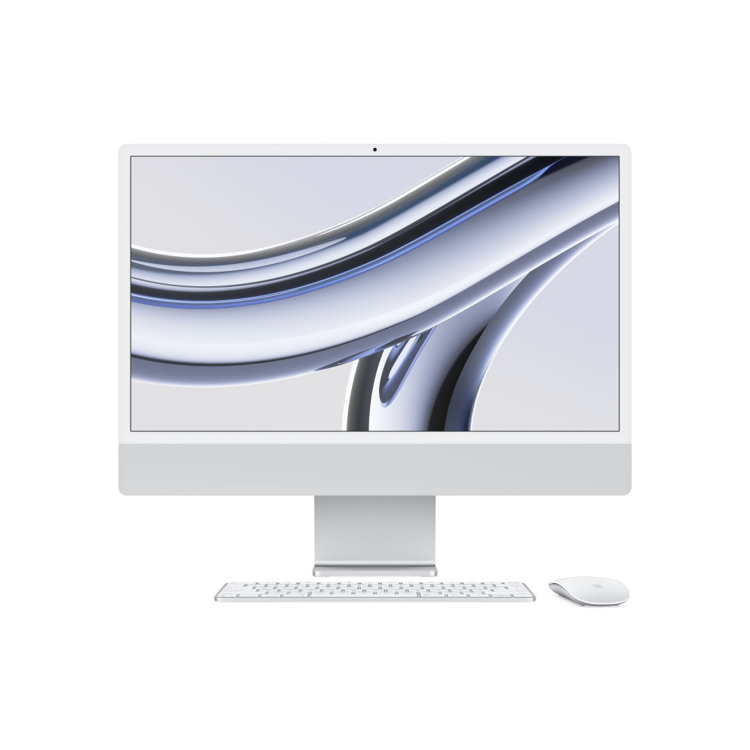Apple iMac 24' M3 CZ Stříbrný (MQR93CZ/A) + Doprava ZDARMA
