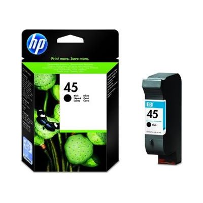 HP 45 Black (42ml) pro DJ 7xxC,8xx,11xx,6xx (51645AE) - originální
