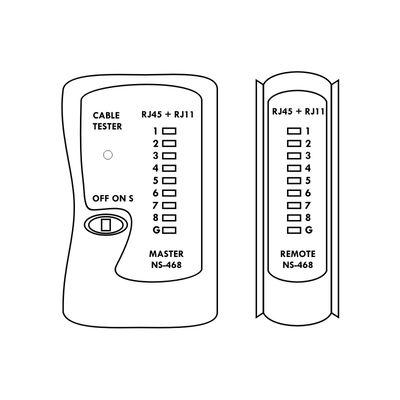 DATACOM Cable Tester LED (RJ45,12,11)
