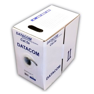 DATACOM UTP drát CAT5E PVC,Eca 305m box šedý