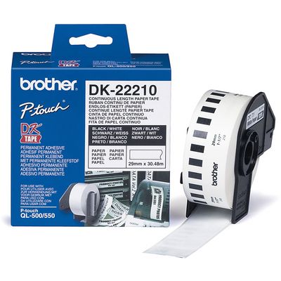 Brother DK-22210 (papírová role 29mm x 30,48m)