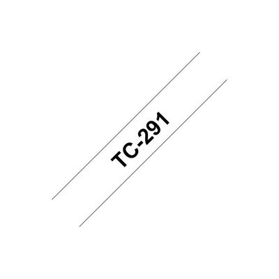 Brother TC-291 bílá / černá (9mm)
