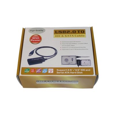 PremiumCord USB 2.0 - IDE + SATA adapter s kabelem a přídavným zdrojem