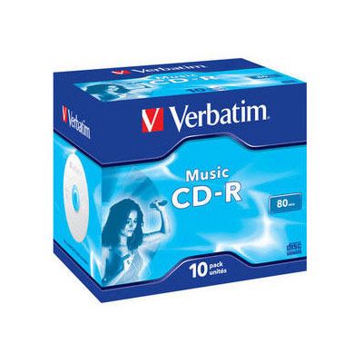 Verbatim CD-R Music 16x, 10 ks (Jewel)