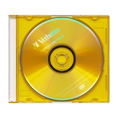 Verbatim DVD-R 16x, 4,7GB, barevný povrch, 5 ks (Slim)
