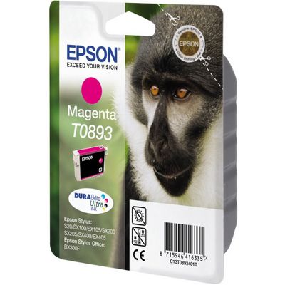 Epson T0893 Magenta 3,5ml pro Stylus S20/SX100/SX200/SX400 - originální
