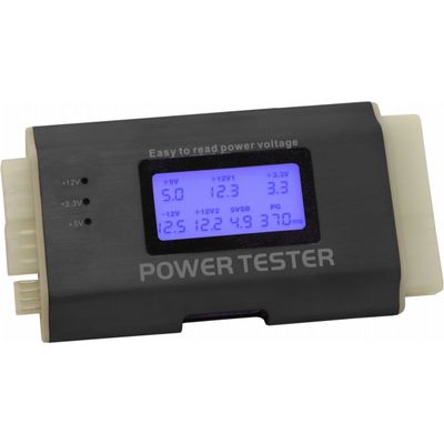 ZD Delock tester ATX zdrojů III (24-pin), LCD display (18159)