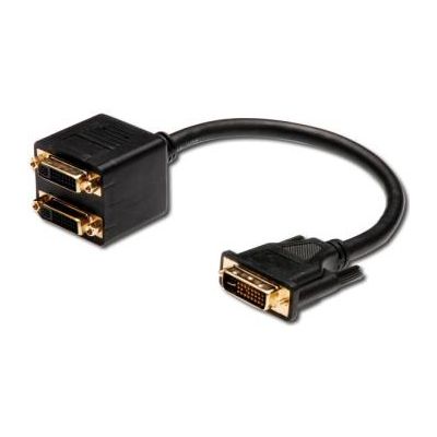 PremiumCord Splitter DVI-D (24+1) male => 2x DVI-D (24+1) female pro propojení PC a dvou monitorů