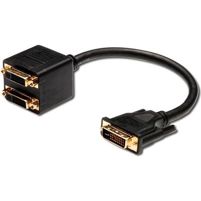 PremiumCord Splitter DVI-D (24+1) male => 2x DVI-D (24+1) female pro propojení PC a dvou monitorů