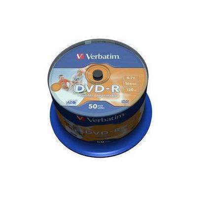 Verbatim DVD-R Printable 16x, 4,7GB, 50 ks (Spindl)