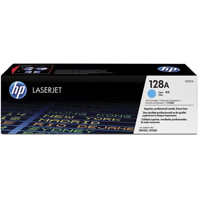 HP 128A Cyan Toner (1300 stran) pro CP1525, CM1415, CE321A - originální